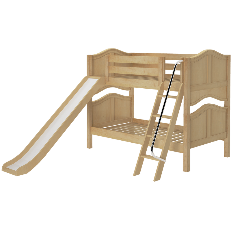 Maxtrix Twin Low Bunk Bed with Slide