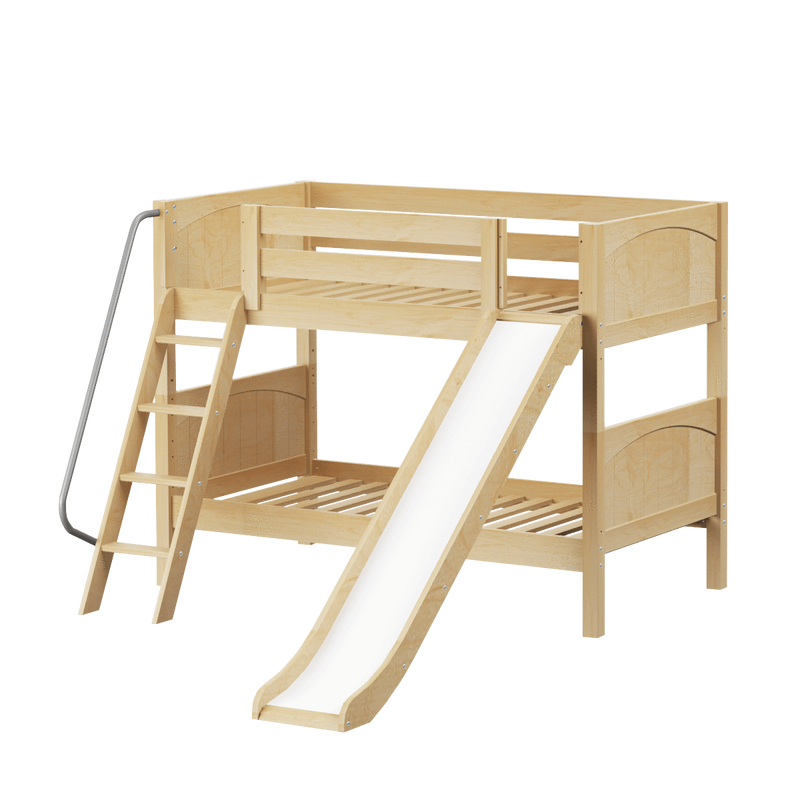 Maxtrix Twin Low Bunk Bed with Slide