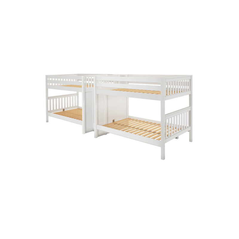 Maxtrix Full XL Quadruple Bunk Bed with Stairs
