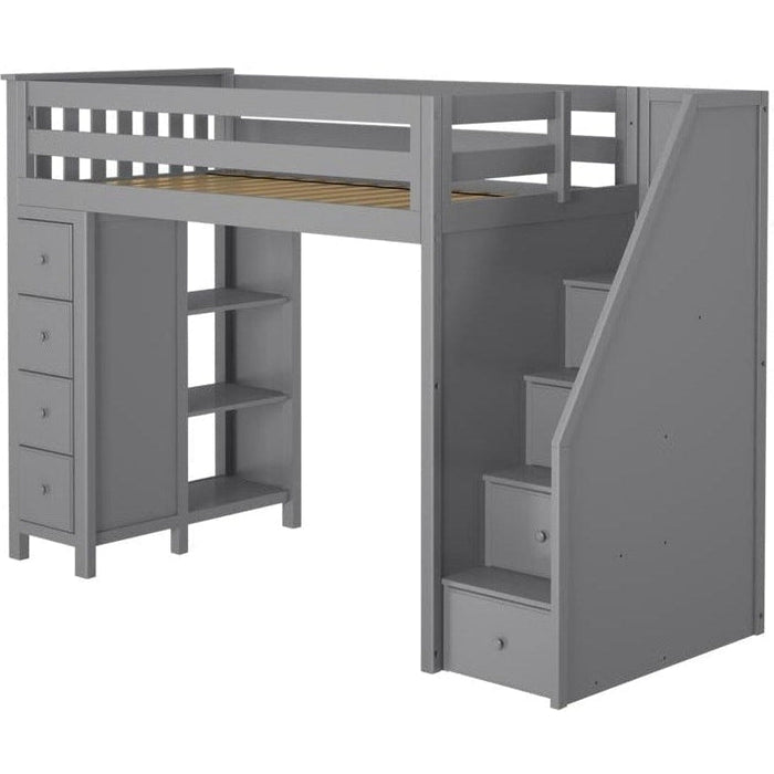 Jackpot Deluxe Oxford Staircase Loft Bed Storage