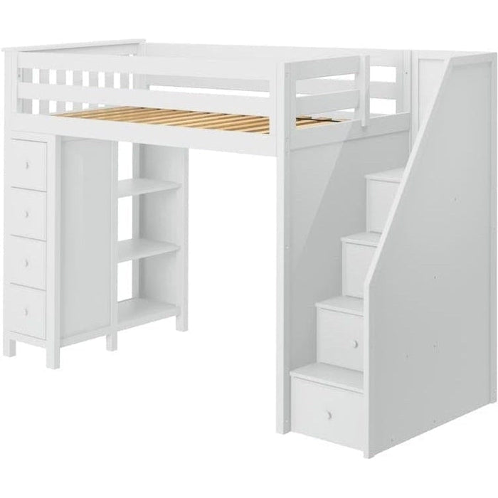 Jackpot Deluxe Oxford Staircase Loft Bed Storage
