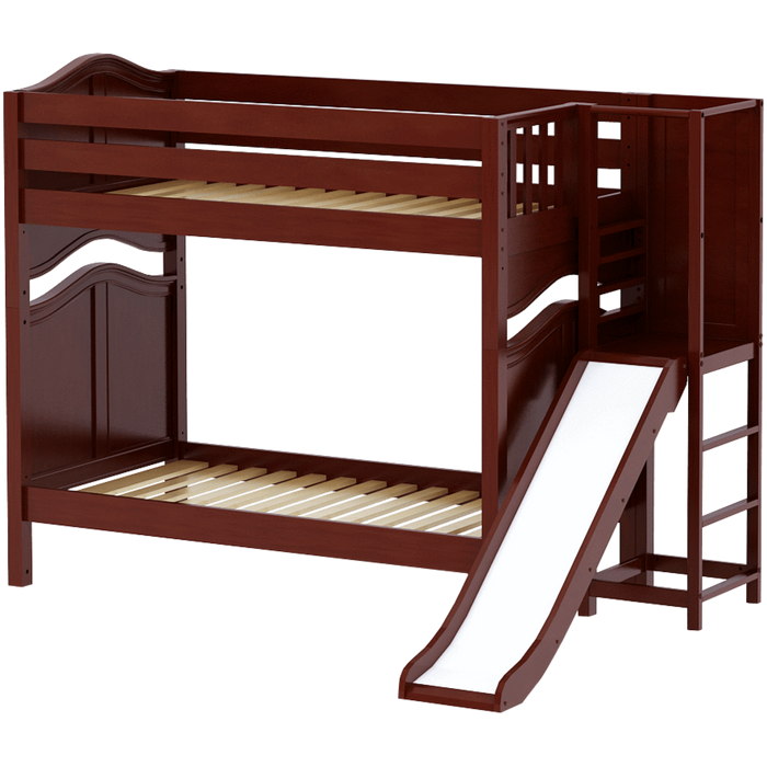Maxtrix Twin High Bunk Bed with Slide Platform