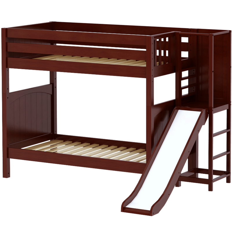Maxtrix Twin High Bunk Bed with Slide Platform