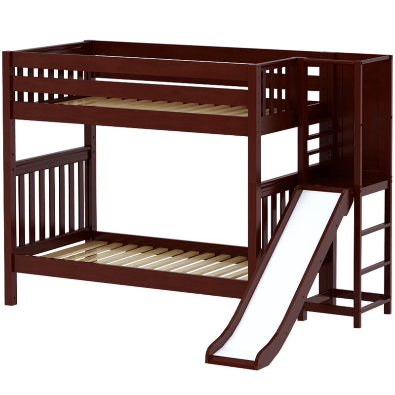 Maxtrix Twin High Bunk Bed with Slide Platform