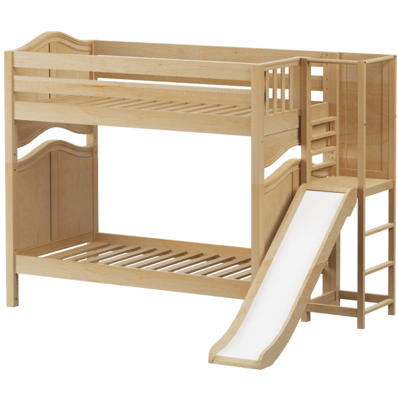 Maxtrix Twin High Bunk Bed with Slide Platform