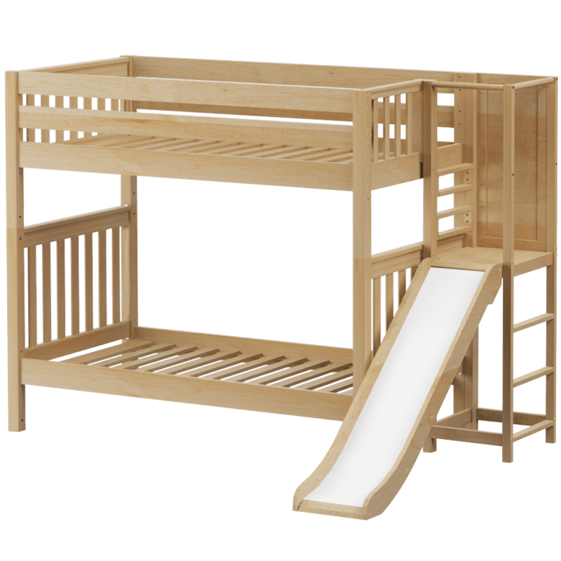 Maxtrix Twin High Bunk Bed with Slide Platform