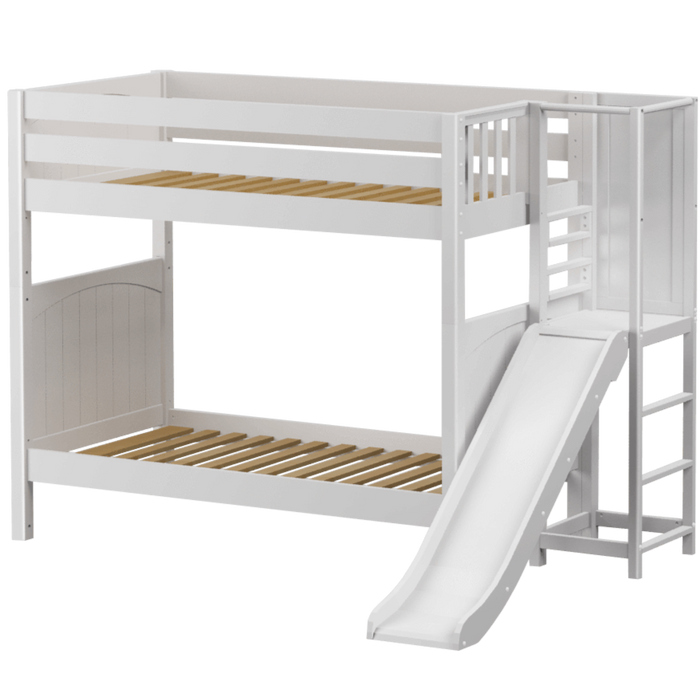 Maxtrix Twin High Bunk Bed with Slide Platform