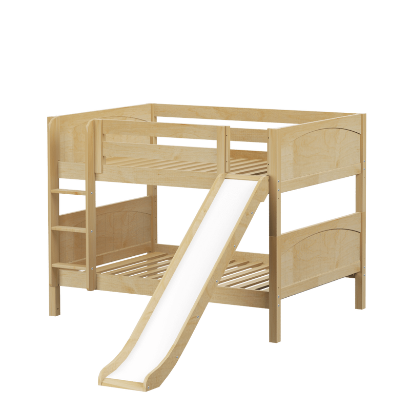 Maxtrix Full Low Bunk Bed with Slide