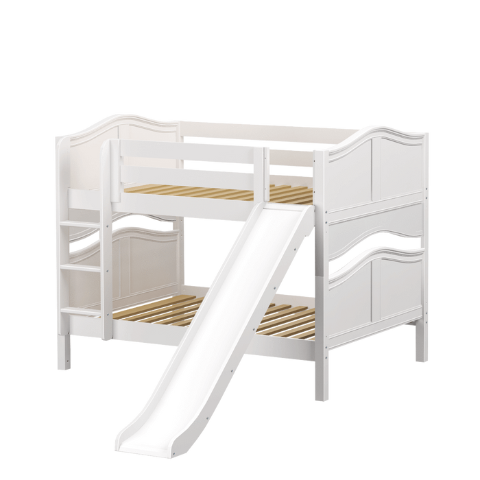 Maxtrix Full Low Bunk Bed with Slide