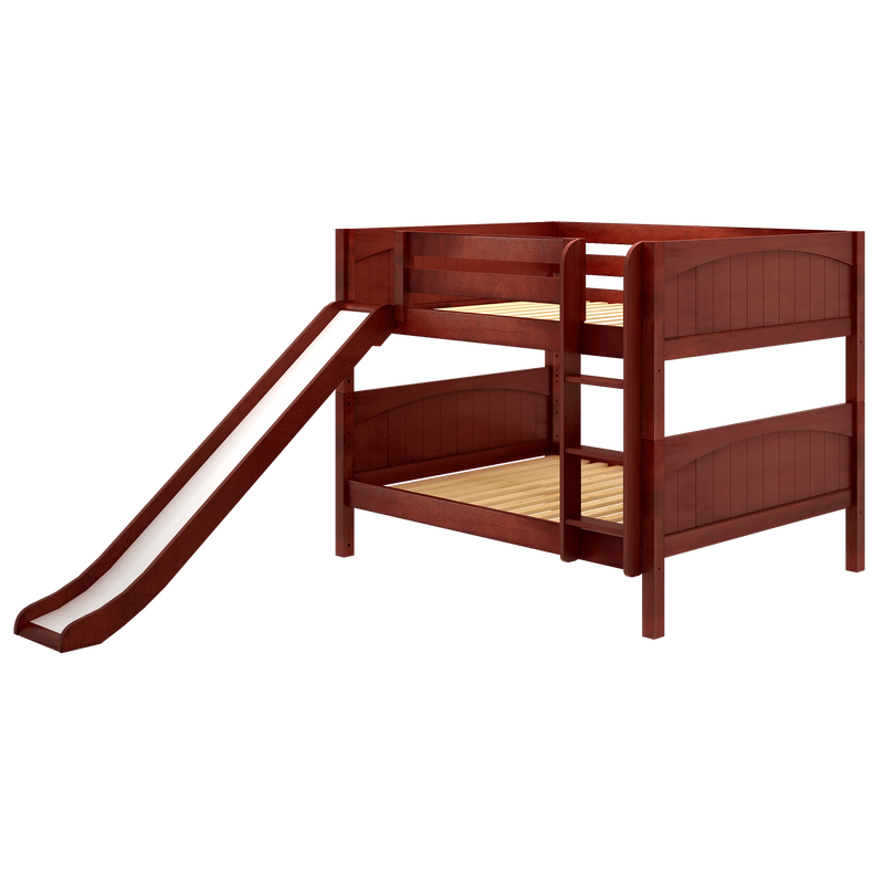 Maxtrix Full Low Bunk Bed with Slide