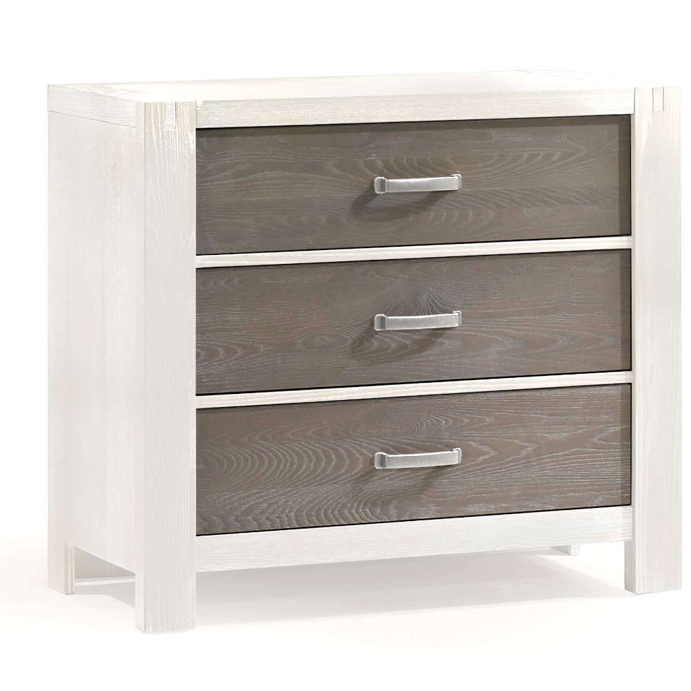 grey 3 drawer dresser Natart Rustico Moderno 3-Drawer Dresser — Cozy Kids Furniture
