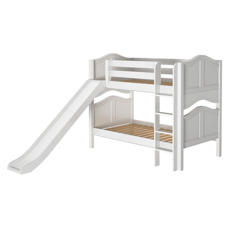 Maxtrix Twin Low Bunk Bed with Slide