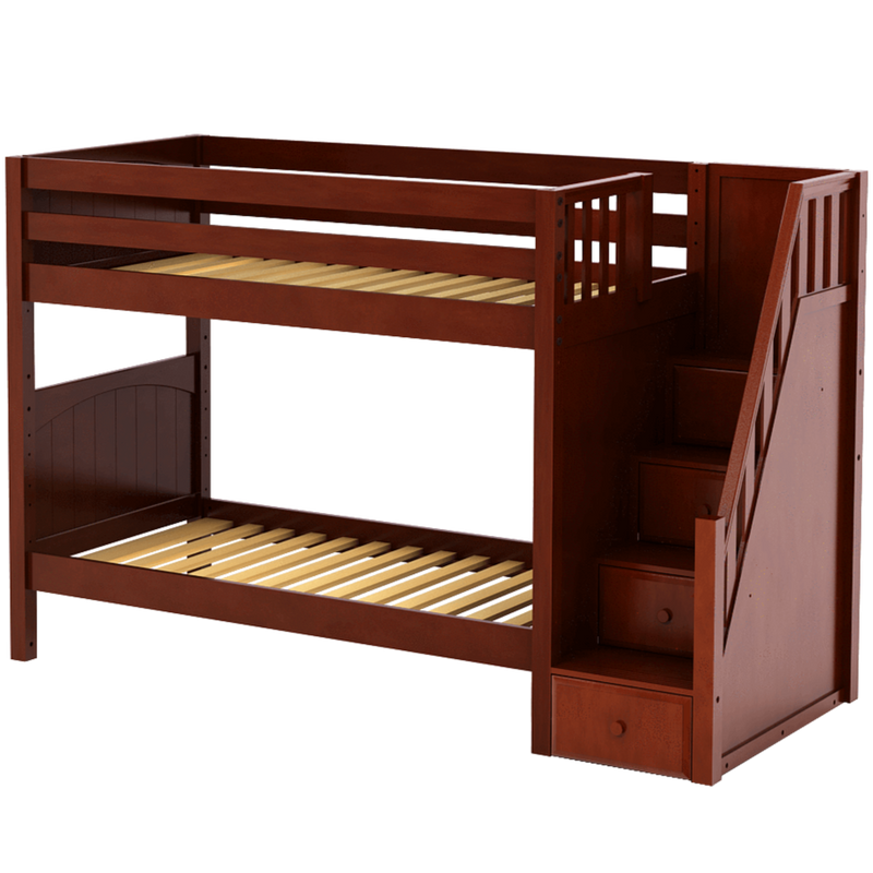 Maxtrix Twin Medium Bunk Bed with Stairs