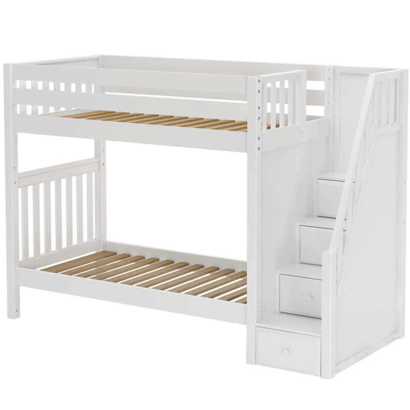 Maxtrix Twin Medium Bunk Bed with Stairs