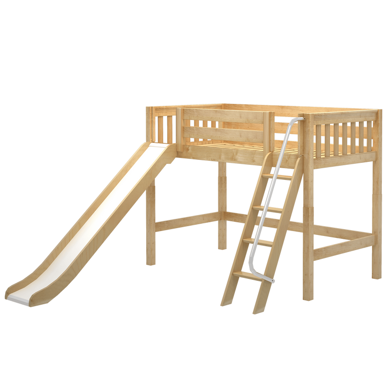 Maxtrix Twin Mid Loft Bed with Slide
