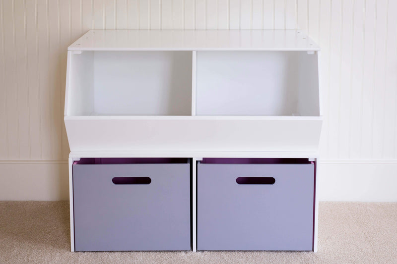 Maxtrix Stacked Cubby + Floor Hutch