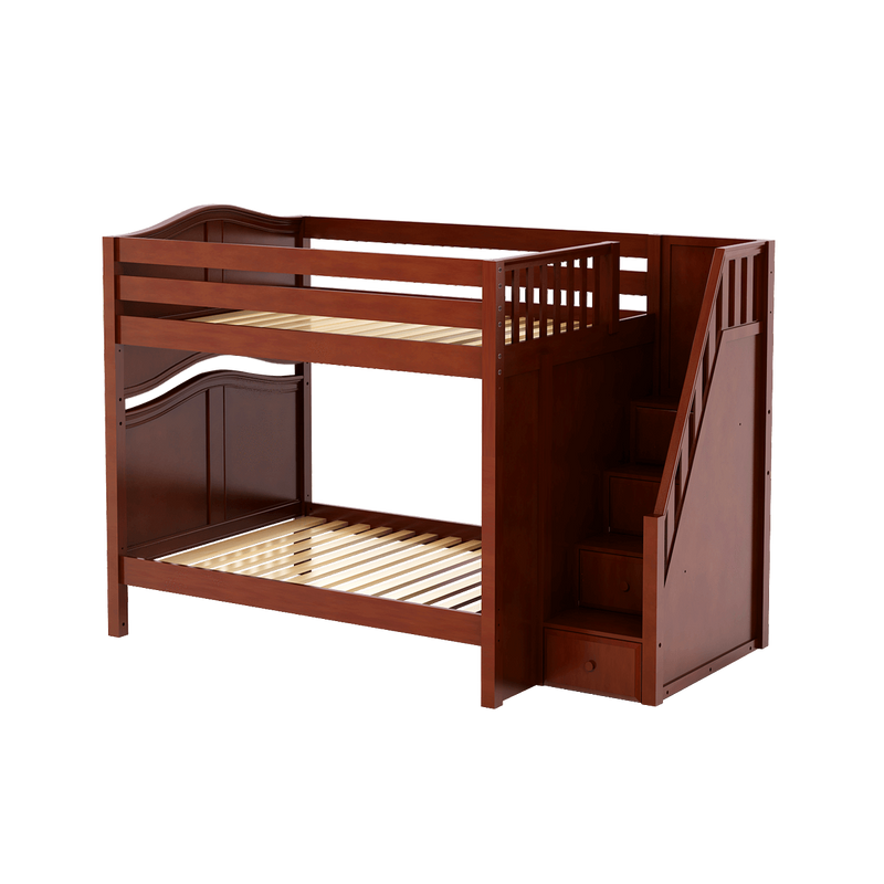 Maxtrix Full High Bunk Bed with Stairs