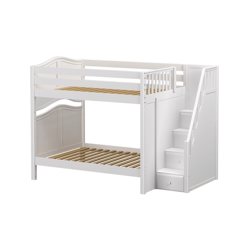 Maxtrix Full High Bunk Bed with Stairs