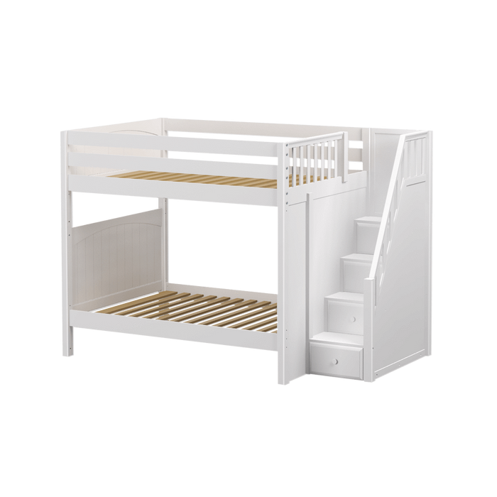 Maxtrix Full High Bunk Bed with Stairs