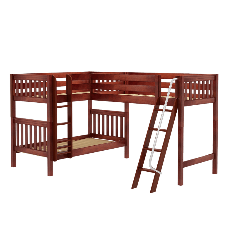 Maxtrix Twin Medium Corner Loft Bunk Bed