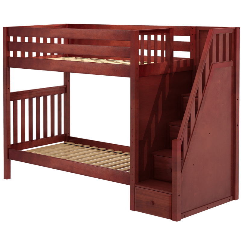 Maxtrix Twin High Bunk Bed with Stairs