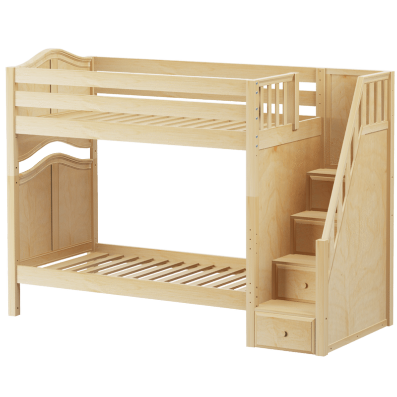 Maxtrix Twin High Bunk Bed with Stairs