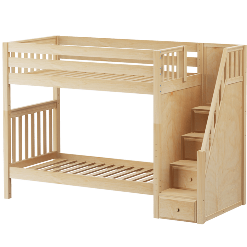 Maxtrix Twin High Bunk Bed with Stairs