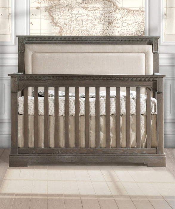 Natart Ithaca "5-in-1'' Convertible Crib with Upholstered Panel
