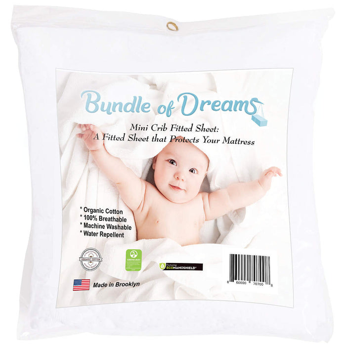 Bundle of Dreams Organic Cotton Fitted Mini Crib Sheet